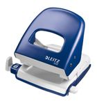 Leitz, New Nexxt, dziurkacz metalowy, niebieski, 30 kartek