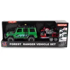 Lena, pojazd terenowy z motocyklem na przyczepie