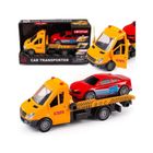 Lena, pomoc drogowa, laweta z pojazdem, światło dźwięk