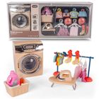 Lena, pralka z żelazkiem i deską do prasowania dla lalek