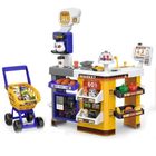 Lena, supermarket z wózkiem sklepowym i akcesoriami, 65 elementów