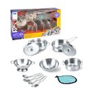 Lena, zestaw garnków, metalowy, 12 elementów