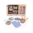 Lena, zestaw garnków, metalowy, 9 elementów