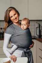 LennyLamb, chusta do noszenia dzieci, elastyczna, Antracyt, 5 m