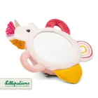 Lilliputiens, Jednorożec Lena, zabawka sensoryczna z lusterkiem i uchwytami, 3m+