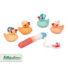 Lilliputiens, Kaczorek Gaspard, zabawka do kąpieli, zestaw do wędkowania, 12m+