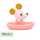 Lilliputiens, Myszka Nina, zabawka do kąpieli, łódeczka z przytulanką, 6m+