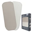 Lionelo, bambusowe prześcieradło z gumką, biały/beżowy, 28-70 cm, 2 szt.