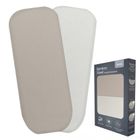 Lionelo, bambusowe prześcieradło z gumką, biały/beżowy, 60-118 cm, 2 szt.