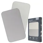 Lionelo, bambusowe prześcieradło z gumką, biały/szary, 42-80 cm, 2 szt.