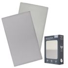 Lionelo, bambusowe prześcieradło z gumką, biały/szary, 60-118 cm, 2 szt.