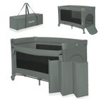 Lionelo, Ellen, łóżeczko turystyczne z funkcją dostawki, 3w1, green