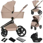 Lionelo, Freya, wózek wielofunkcyjny, składana gondola, 3w1, beige sand