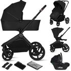 Lionelo, Freya, wózek wielofunkcyjny, składana gondola, 3w1, black onyx