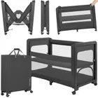 Lionelo, Patty, łóżeczko turystyczne z dostawką, Grey Graphite