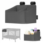 Lionelo, Sidepocket, organizer do łóżeczka, mały, grey