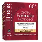 Lirene, Złota Formuła Młodości, regenerujący krem przeciwzmarszczkowy SPF30, 50 ml