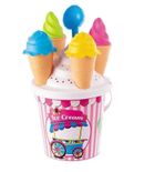 Lody, wiaderko i 4 foremkami do pisaku