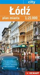 Łódź. Plan miasta 1:21 000