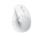 Logitech, Lift Vertical, mysz, white