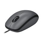 Logitech, M100, mysz, black