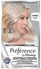 L'Oreal Paris, Preference Le Blonding, toner koloryzujący do włosów blond, platinum ice