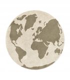 Lorena Canals, Mapa świata, dywan bawełniany, RugCycled, 120 cm
