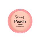 Lovely, Peach Setting Pressed Powder, półtransparentny prasowany puder, 7.5g