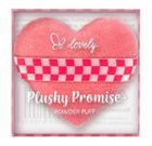 Lovely, Plushy Promise, puszek do pudru w kształcie serca