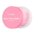 Lovely, Ruby Chocolate Loose Powder, różowy sypki puder do twarzy, 6g