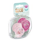 Lovi, Folky, smoczek gryzak silikonowy, dynamiczny 3-6m, 2 szt.