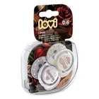 Lovi, I Love, smoczek silikonowy, dynamiczny, 0-6 m, 2 szt.