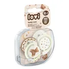 Lovi, Teddy Love, smoczek silikonowy, dynamiczny, 18 m+, 2 szt.