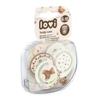 Lovi, Teddy Love, smoczek silikonowy, dynamiczny, 6-18 m, 2 szt.