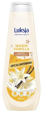 Luksja, creamy & sof,t kremowy płyn do kąpieli, warm vanilla, 900 ml