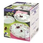 Luminarc, komplet obiadowy Enzo Pink, 18 elementów