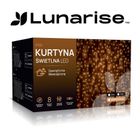 Lunarise, kurtyna świetlna LED, 3-3 m, 300 LED, biały, ciepły
