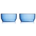 Lyngby Glas, 12 cm 2 szt. niebieskie 32368