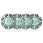 Lyngby Glas, talerze, Sorrento, 21 cm, 4 szt., zielone