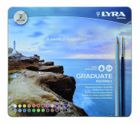 Lyra Graduate Aquarell, kredki, metal box, 24 kolory