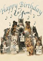 Madame Treacle, karnet B6 z kopertą, Urodziny Śpiewające psy i koty