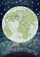 Madame Treacle, karnet urodzinowy z kopertą B6, Ziemia i Gwiazdy