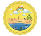 Madej, plaża, mata wodna, zraszacz