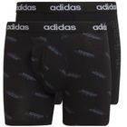 Majtki bokserki męskie, czarne, zestaw, 2 szt., Adidas
