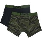 Majtki bokserki męskie, zielone, zestaw, 2 szt., Levi's