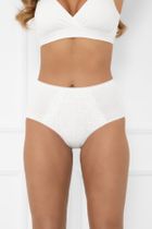 Majtki figi damskie, białe, Libra, Italian Fashion