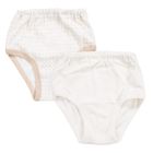 Majtki figi dziewczęce, ecru, zestaw, 2 szt., Eevi
