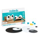 Makedo, Deco-Props, zestaw kreatywnych kształtów dekoracyjnych, Googlies, 21 elementów