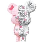 Maker Pop, Miś, klocki konstrukcyjne z magnesem, różowy
