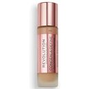 Makeup Revolution, Conceal and Define Foundation, podkład maksymalnie kryjący, F10, 23 ml